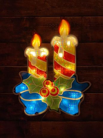 Фигура светодиодная Свечки, ENIOF-09 ,220V, IP44 (6/60) | Б0041939 ЭРА