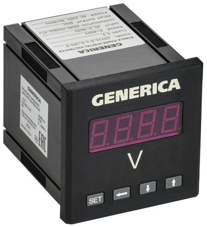 Вольтметр цифровой щитовой однофазный DO RS-485 72х72мм LED | IDV11-5-1-3-LED-G GENERICA IEK