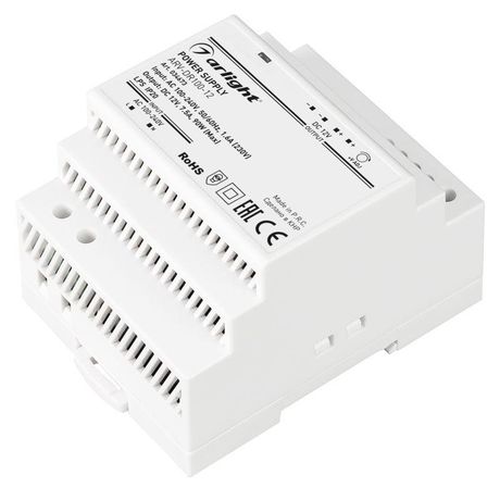 Блок питания ARV-DR100-12 (12V, 7.5A, 90W) (Arlight, IP20 DIN-рейка) | 034673 Arlight