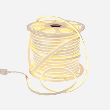 Гибкий неон SMD 8х16 мм, двухсторонний, желтый, 120 LED/м, бухта 100 м (с комплектом подключения) | 131-091 NEON-NIGHT