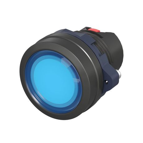 Головка кнопки плоская прозрачная без фиксации, синяя | M22P-FMLBP DKC ДКС