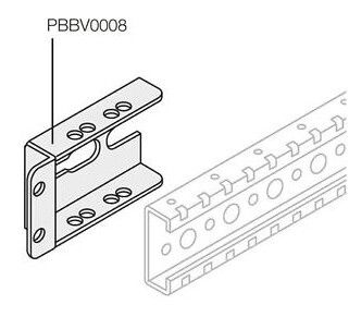Уголок для вертикальных шин сбоку шкафа (8шт) - 1STQ007430A0000 ABB