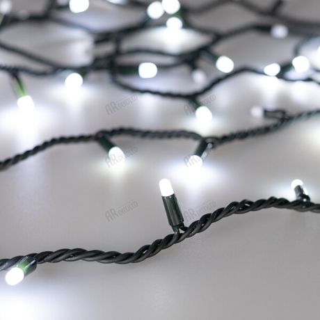 Светодиодная гирлянда ARD-STRING-PRO-1000-GREEN-100LED-MILK-PULSE White (230V, 7W) (Ardecoled, IP65) | 031664 Arlight