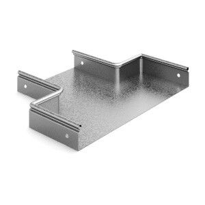 Переход прямой центральный 200х150х50, толщ. 0,7 мм, Сендзимир цинк, 035233 | ППЦ-200х150х50-0,7-СЦ Ostec