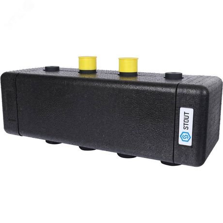 Коллектор распределительный стальной 2 отопительных контуратеплоизоляция DN20 - SDG-0016-002502 STOUT RG008TI3OKNLVE