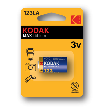 Батарейка литиевая CR123 K123LA 3В KODAK арт. Б0005146