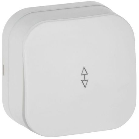 Выключатель проходной 1-кл. ОП GLORY ВСп10-1-0-ХБм 10А бел. матов. IEK EVH12-K01M-10