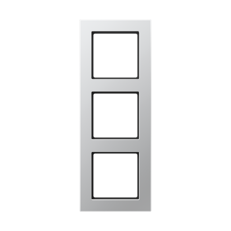 Рамка 3-я для горизонтальной/вертикальной установки Серия- ACreation Материал- дуропласт Цвет- алюминий - AC583AL JUNG