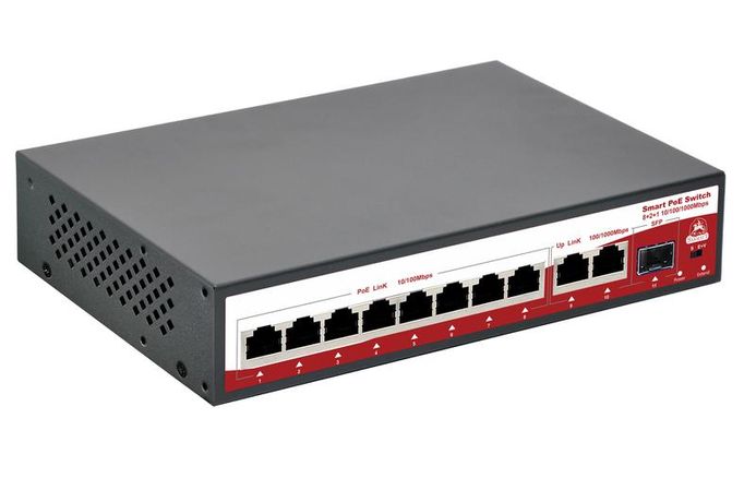 Коммутатор неуправляемый 10 портов RJ45/SFP 100 1000 Мб/с PoE 120Вт - 00089222 SarmaTT SR-PS0821GBL SarmatT арт. 00089222