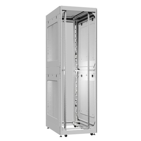 Шкаф серверный 42U 800х1200 передняя дверь: без. задняя двустворчатая глухой металл IP51. боковые панели: перфорированные. цвет: серый RAL7035 - EX 8242.7052 SYSMATRIX