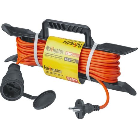 Удлинитель на рамке 40м без заземл. 93 925 NPE-F-40-X-2х1 NAVIGATOR 93925