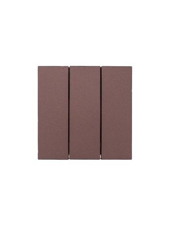 Выключатель 3-кл. СП ZIMA IP20 10А безвинт. зажим шоколад LEZARD 704-7388-109QC