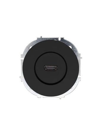 Розетка HDMI 1-м СП OSEN механизм черн. бархат LEZARD 743-4288-203