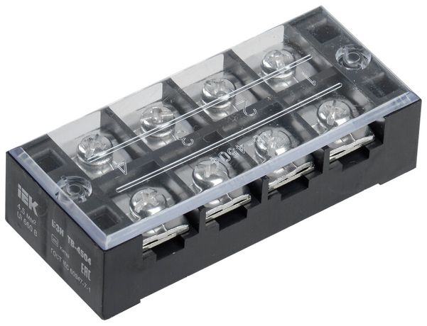 Блок зажимов БЗН ТВ-1004 10 мм2 100A 4 пары | YZN41-04-010-K02 IEK