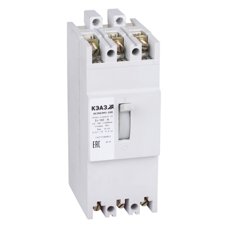 Выключатель автоматический АЕ2063М1-200-125А-10Iн-400AC-У3 | 104535 КЭАЗ