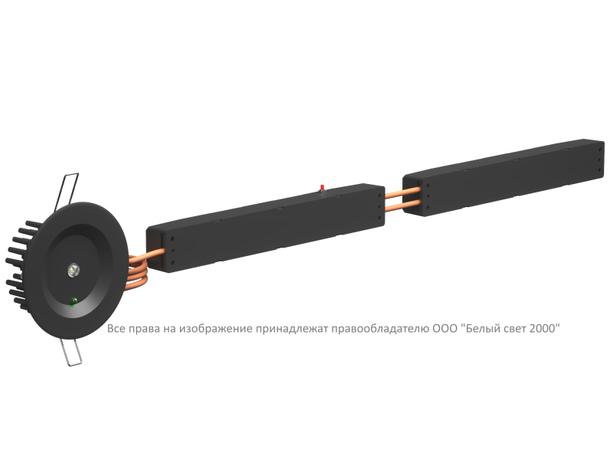 Светильник аварийный BS-ARUNA-53-L1-INEXI2 IP40 Black Белый Свет a31871