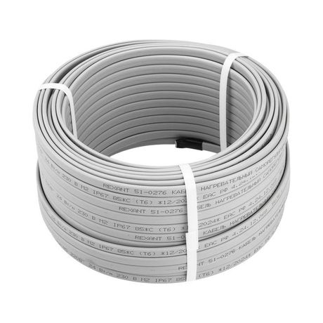 Кабель саморегулирующийся SRL24-2, неэкранированный, 24Вт/м, 0,9мм2/70м, бухта 50м | 51-0182 REXANT MEET