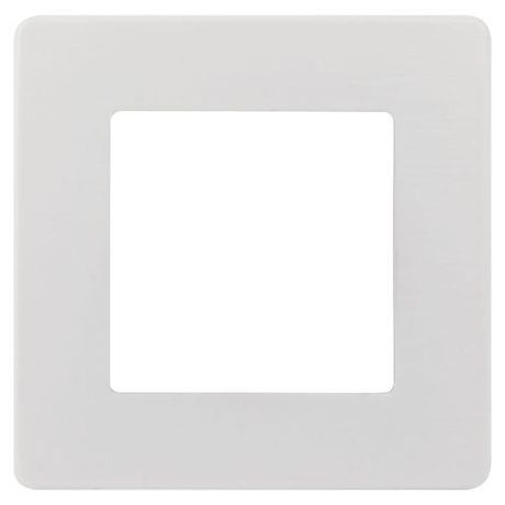 Рамка для розеток и выключателей Серия 12 12-5101-01М на 1 пост, Сатин, белый матовый | Б0065744 ЭРА
