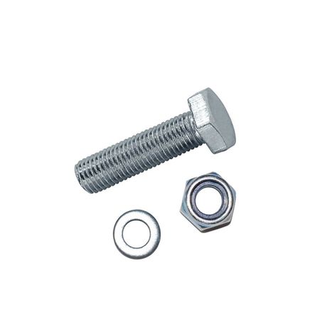 Болт DIN933 с шестигранной головкой оцинк. М8х40 + гайка шайба (4 шт) - пакет ( 0,102 кг) | 112723 Tech-KREP