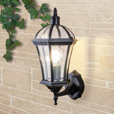 Светильник садово-парковый Capella черный настенный | a024994 Elektrostandard