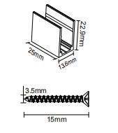 Комплект монтажных клипс для ленты NEON 1120 HB IP65 (уп.10шт) VARTON V4-NS-00.0053.STR-0012 VARTA