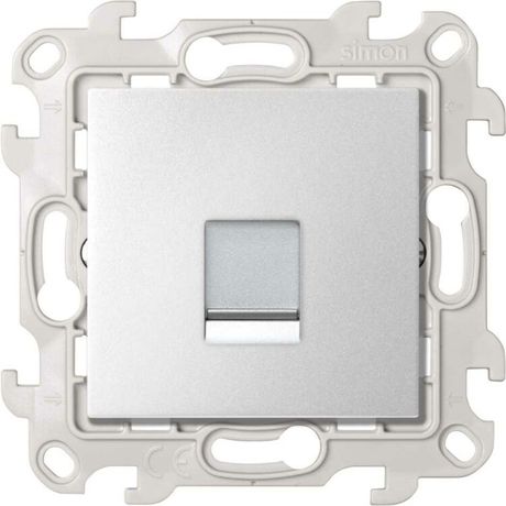 Розетка информационная RJ45 Cat.5e UTP, алюминий, S24 - 2410598-033 Simon