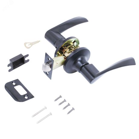 Защёлка СТАНДАРТ 8901 PS BL черная пустая - 13392 ПТК