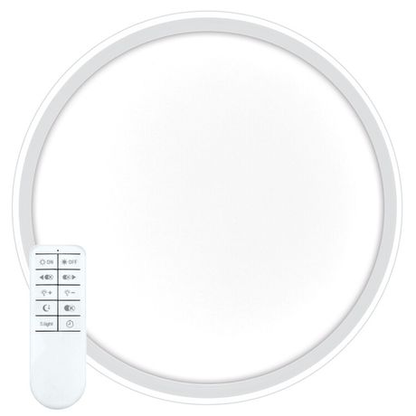 Светильник светодиодный управляемый с пультом 80W, Max. 5600Lum, 3000К-6500K, IP20, белый AL5800 RING | 41556 FERON