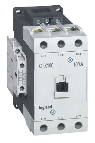 Контактор CTX3 100 3P 100A (AC-3) 2но2нз ~415В | 416229 Legrand