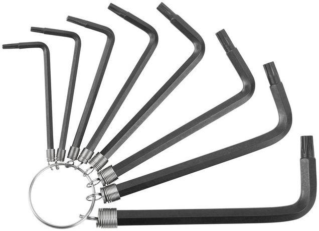 Ключи звездочки 8 шт. Т9-Т40 на кольце CrV - 64003 РОС