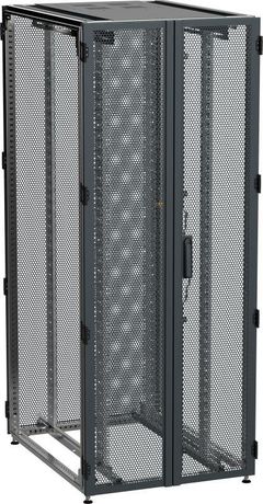 Шкаф серверный by ZPAS 19'' 42U 0.8x1м двухстворчатые перфорированные двери черный РФ - ZP05-42U-0810-P2P-R IEK