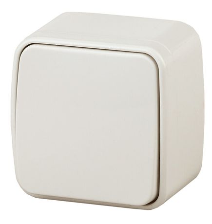 Выключатель одноклавишный наружный (открытой установки) слоновая кость 10А 250В Intro Polo 3-101-02 - Б0053526 ЭРА