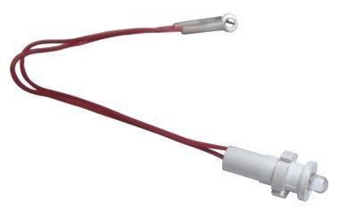 Лампа светодиодная СКЛ-17.2А-КП-2-220 прозрачная выводы гибкие с наконечником под М3 220В 50Гц/пост. диаметр посадочного отверстия 8мм УХЛ2.1 красн. Реле и Автоматика A8021-78106081