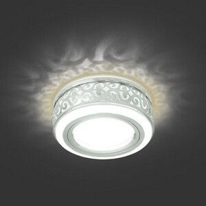 Светильник встраиваемый ДВО под лампу 3 Вт (max) 3000К IP20 d95х35 мм монт d60 Backlight Gauss - BL090