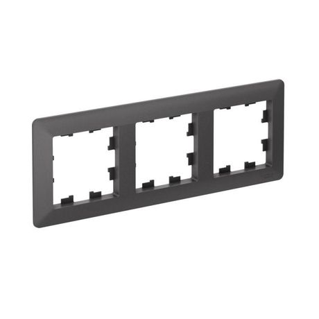 Рамка 3-м AtlasDesign Air базальт/дым. черн. SE ATN221403 APC