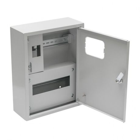 Щит учетно-распределительный навесной счетчик на дин-рейку ЩРУН 1/9 Э с окном (ВхШхГ) 360x280x110мм IP31 Basic | mb23-1/9e-bas EKF