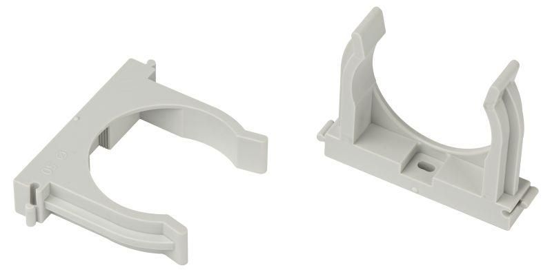 Держатель для труб (клипса) d50мм прямого монтажа CLIP-50-G-MP сер. (уп.25шт) Эра Б0062028