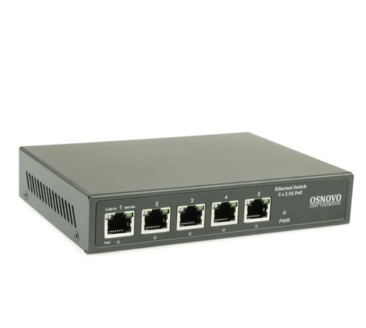Коммутатор PoE 2.5G SW-5D-1(60Вт) Ethernet на 5 RJ45 портов OSNOVO 14344 OSNOVO арт. 14344