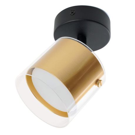 Светильник ДБО GX53 без лампы наклонный золото черный - 48797 FERON