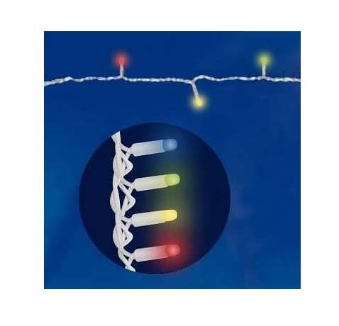 Гирлянда светодиодная с эффектом мерцания 10м Соединяемая 120 светодиодов Разноцветный свет Провод белый ULD-S1000-120/TWK MULTI IP67 - UL-00001353 Uniel
