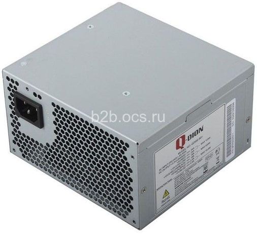 Блок питания QD550 80+ Power Supply QDION ATX 550Вт 120мм 5xSATA 1xPCI-E APFC FSP 1000523375