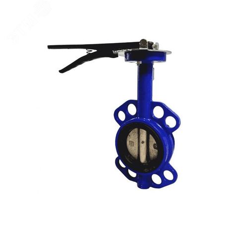 Затвор дисковый чугунный межфланцевый GGG40 Ду 200 Ру16 с рукояткой - 107-3702 КНР-Сантех