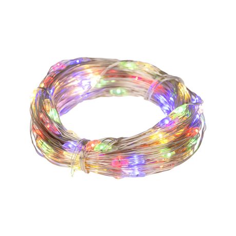 Гирлянда светодиодная "Роса" 50м 500LED мультиколор 3.6Вт IP44 трансф. в компл. Neon-Night 303-229