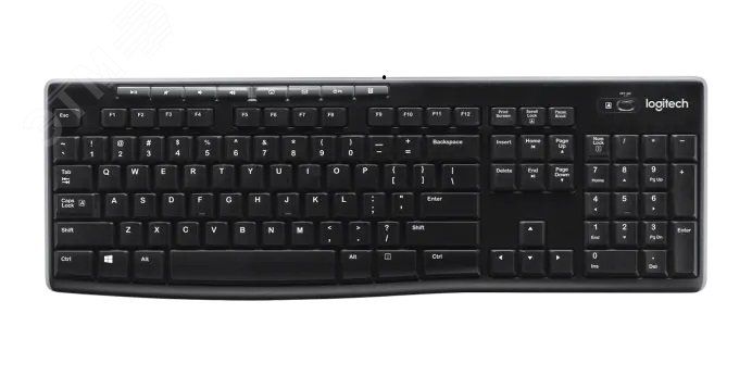 Клавиатура беспроводная K270, 112 клавиш, черный - 7000009234 LOGITECH