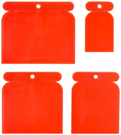 Шпатели пластиковые (Япончик), набор 4 шт. (50, 80, 100, 120 мм) - 06752 РОС