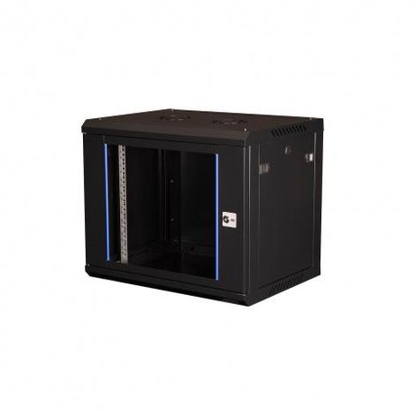 Шкаф настенный 19дюйм 18U 600х450 дв. стекл. сер. Datarex DR-600410