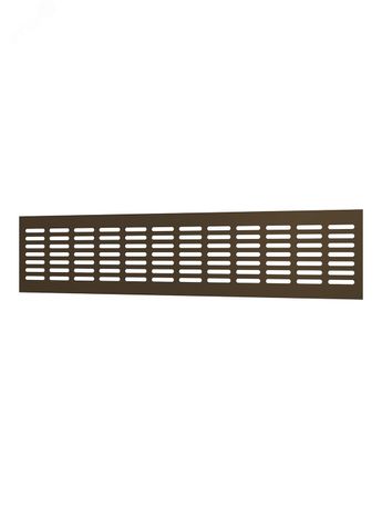 Решетка переточная алюминиевая с анодированным покрытием 480x100, цвет Dark bronze - 4810DP Al ЭРА 00-99002126
