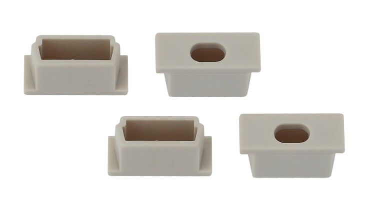 Набор заглушек 1506-3B для профиля CAB262 4 сквозн. (500/24000) Эра Б0039439