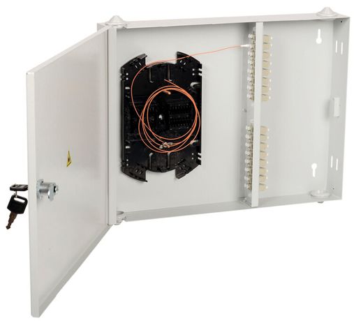 Кросс укомплектованный настенный LC (duplex) 16 портов (OM2) ITK FOBX16-N-16LCUD50 IEK