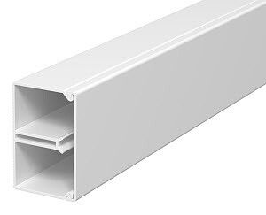 Мини-канал WDK с крышкой 25x40x2000 мм (борт 26 мм, крышка 40 перегородка) ПВХ белый RAL 9010 | 6150640 OBO Bettermann WDK-N25040RW